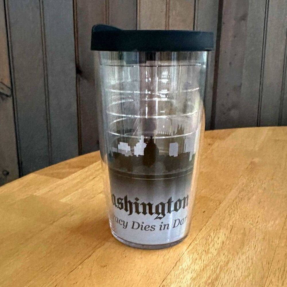 Tervis "Democracy Dies in Darkness" Washington Post Cup with Lid